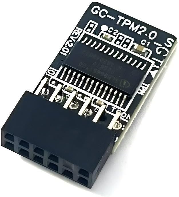 JINTAI TPM 2.0-Modul TPM LPC 12-Pin-Modul Ersatz für Gigabyte-Motherboard GC-TPM2.0_S (12-Pin-1) für