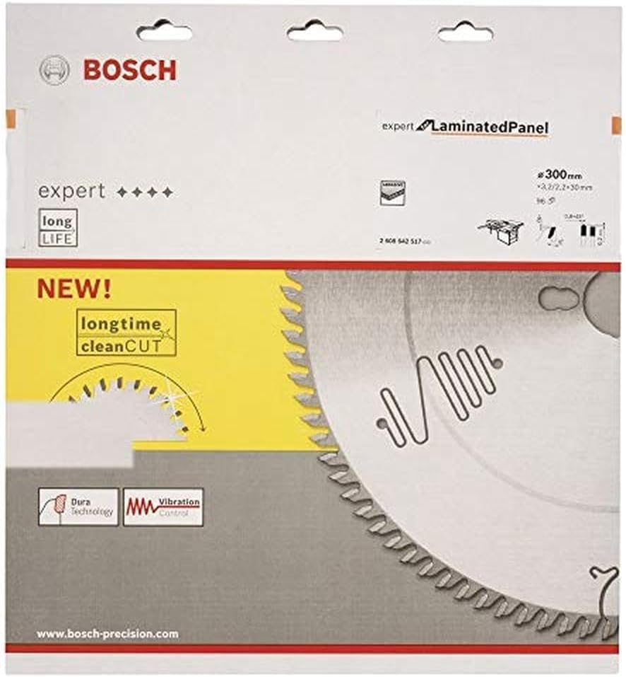 Bosch Professional Kreissägeblatt Expert for Laminated Panel (Laminat, 300 x 30 x 3,2 mm, 96 Zähne,