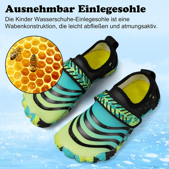 Maxome Kinder Wasserschuhe, Outdoor-Aqua-Socken für Kleinkinder, Jungen, Mädchen, Kinder sportlich S