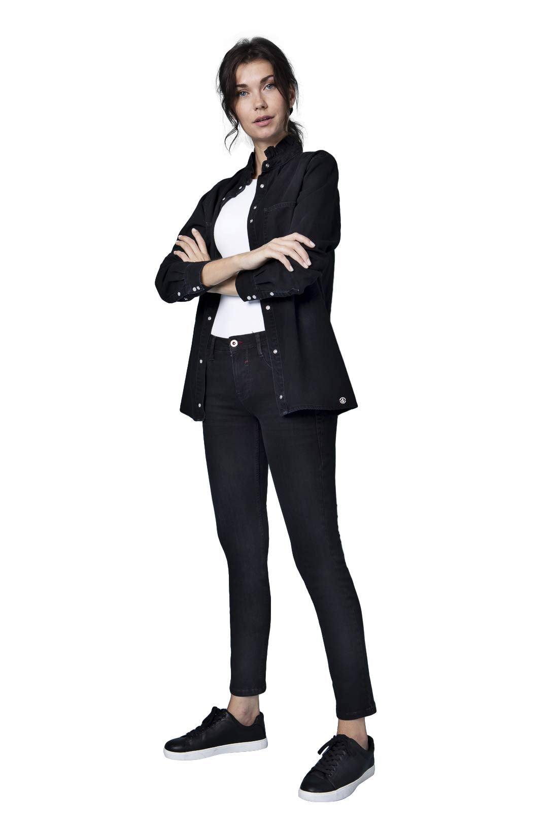 Blue Fire Co Nancy 003 - Slim, Black Black 26/32 - Damen