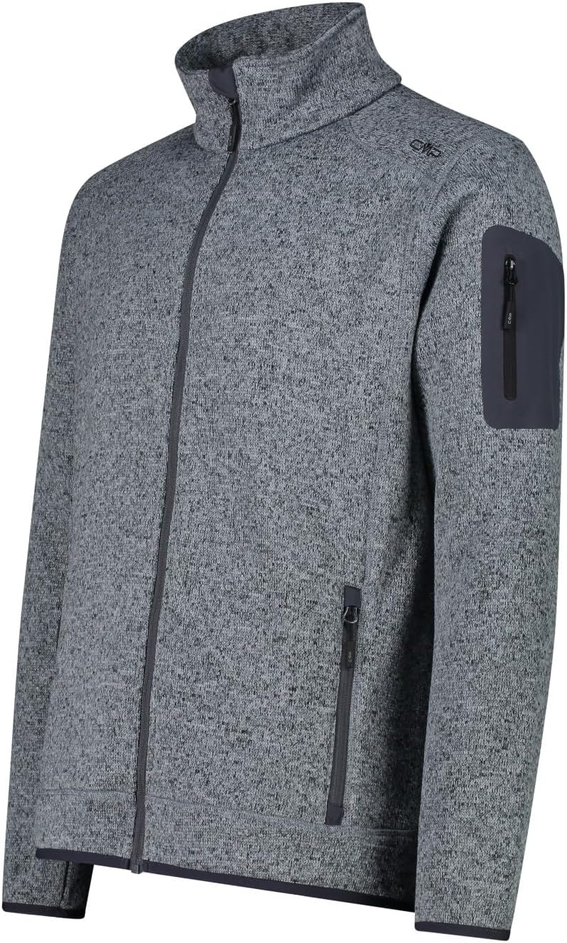 CMP Herren Jacke Fleece, 3H57557 50 ALLUMINIO-TITANIO, 50 ALLUMINIO-TITANIO