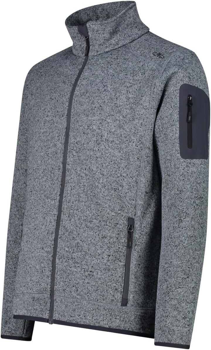 CMP Herren Jacke Fleece, 3H57557 50 ALLUMINIO-TITANIO, 50 ALLUMINIO-TITANIO