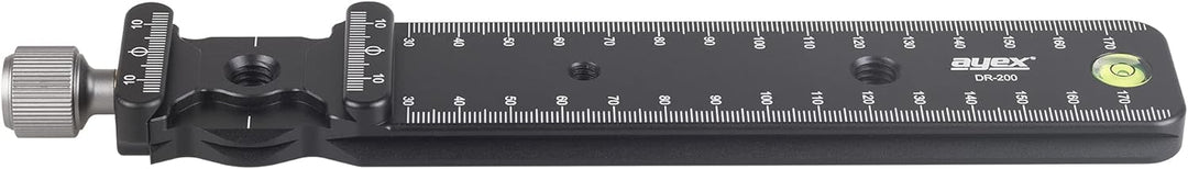 ayex Einstellschlitten, Makroschiene mit Klemme und Schraubkopf DR-200, Für DSLR-Kameras und Stativk