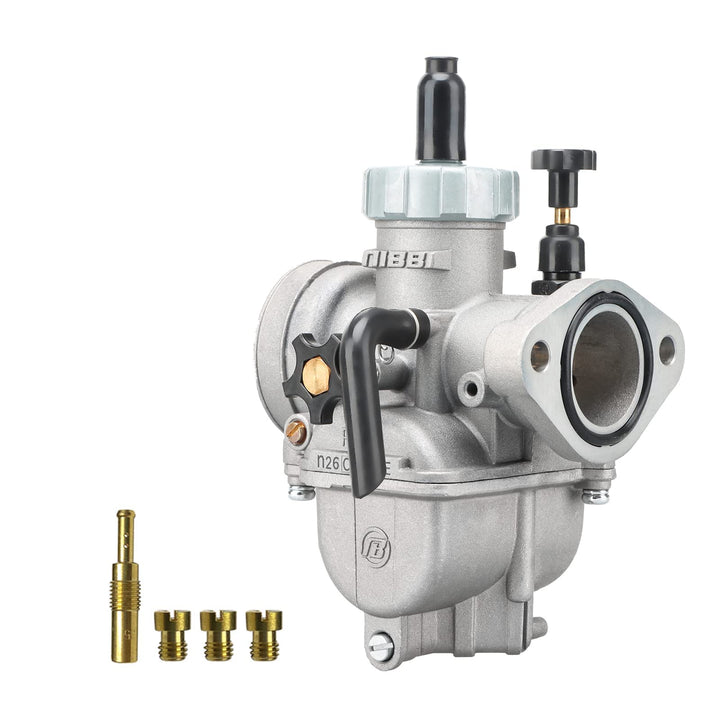 NIBBI PE26mm Vergaser mit Vergaser Jets für 150cc-200cc Flansch Motorrad Motoren Kompatibel PE-Flans