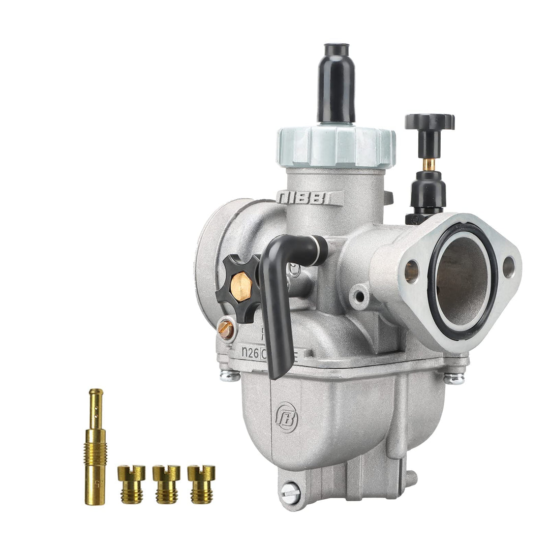 NIBBI PE24mm Vergaser für 140cc-150cc Flansch Motorrad Motor Vergaser mit Carb Jets PE-Flansch-24mm,