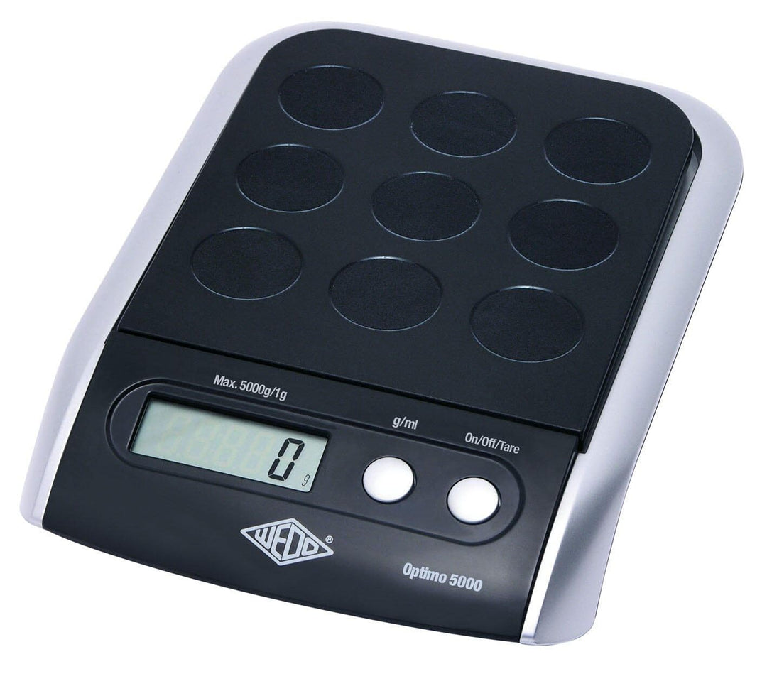 Wedo 485001 Elektronische Universalwaage Optimo 5000 (5000g/1g) schwarz/silber 5000 g, 5000 g