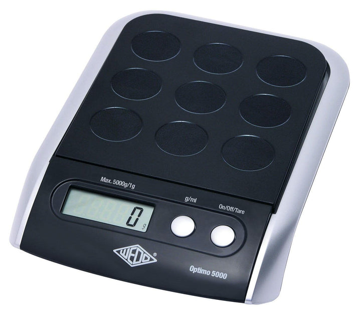 Wedo 485001 Elektronische Universalwaage Optimo 5000 (5000g/1g) schwarz/silber 5000 g, 5000 g