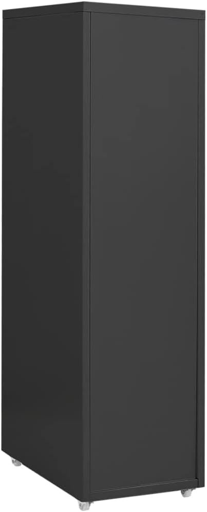 vidaXL Aktenschrank mit Rollen Rollcontainer Bürocontainer Schubladenschrank Büroschrank Metallschra