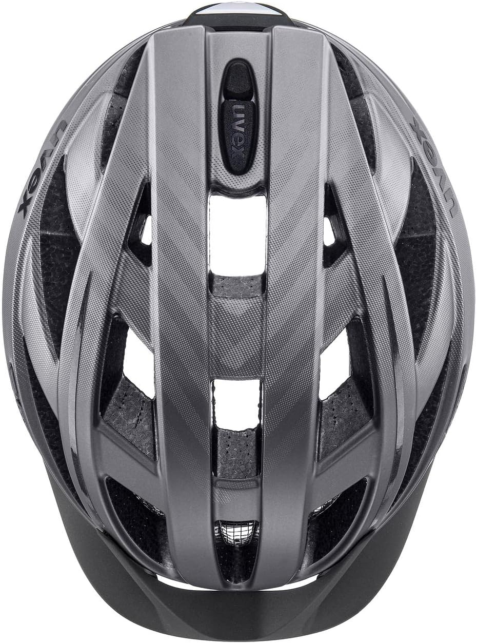 uvex Unisex – Erwachsene, city i-vo Fahrradhelm titan matt 52-57 cm Single, titan matt 52-57 cm Sing