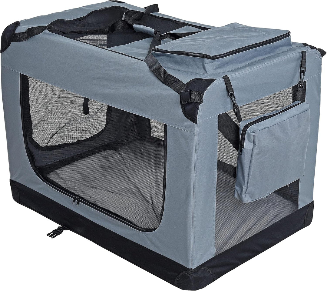 ESTEXO Hundebox Hundetransportbox Transportbox faltbar Reisebox Katzenbox Box Transporttasche Tier-B