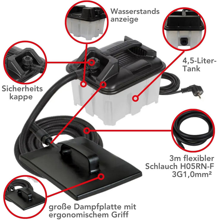 TOOLLAND - TM76073 Dampf-Tapetenablöser 175039