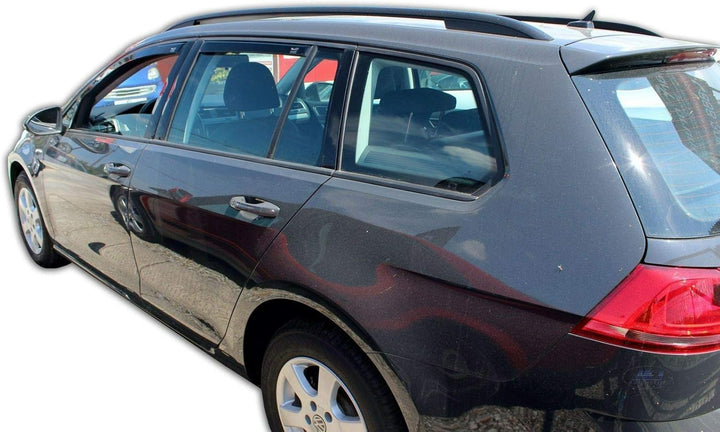 J&J AUTOMOTIVE | Windabweiser Passend Für Golf 7, 5-Türer 2012-2019, Heko Regenabweiser, Schwarz, Ge