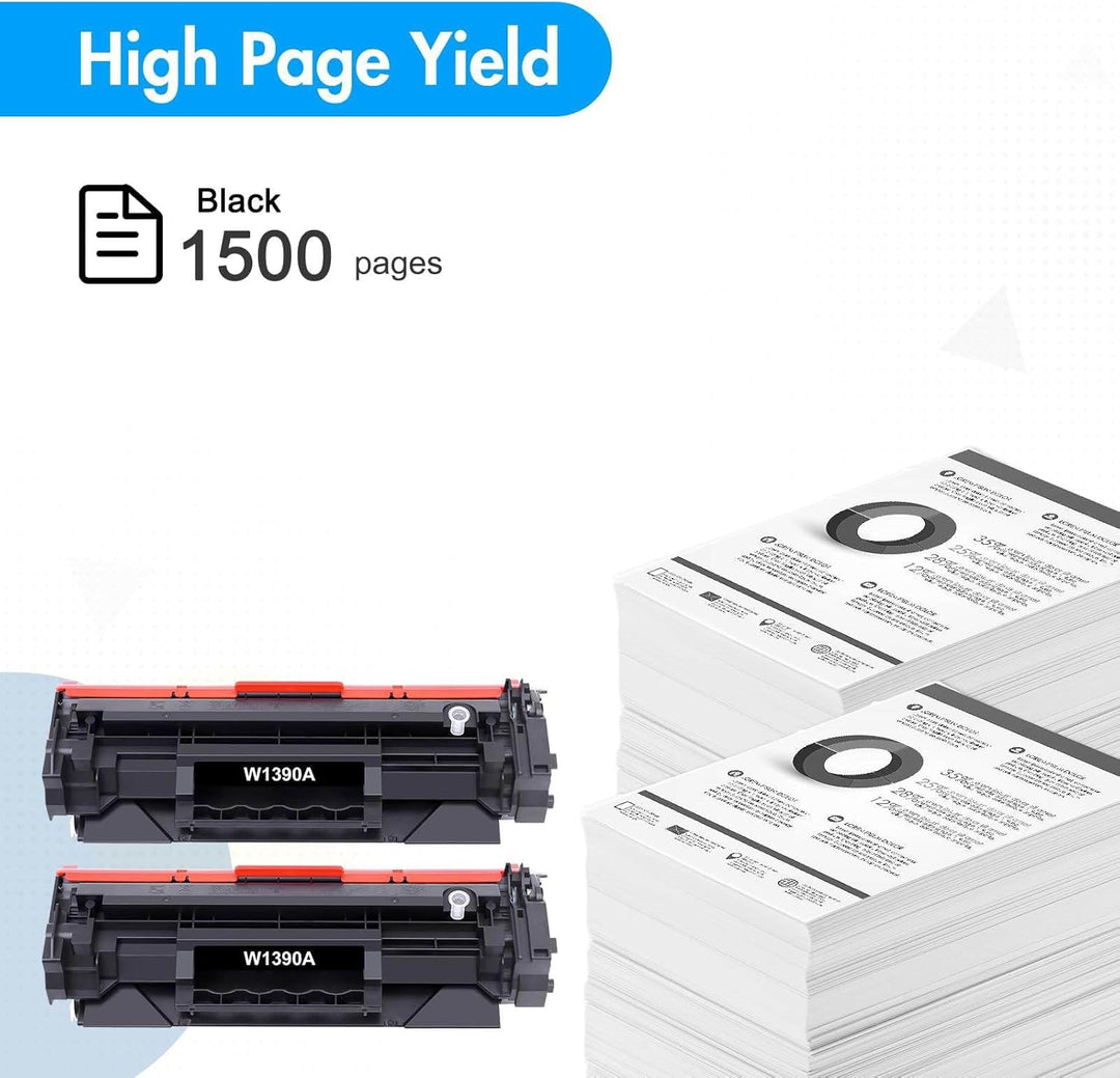 2er-Pack Mit Chip 139A W1390A Toner Kompatibel für HP 139A 139X W1390A W1390X LaserJet Pro 3002dw 30