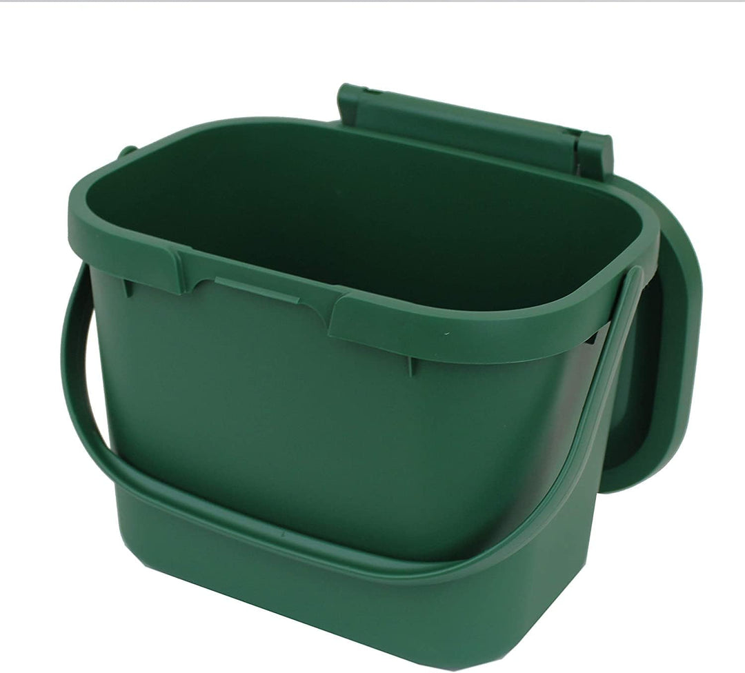 Addis, Komposteimer für Lebensmittelabfälle für die Küche, Plastik, dunkelgrün, Compost Caddy Compos