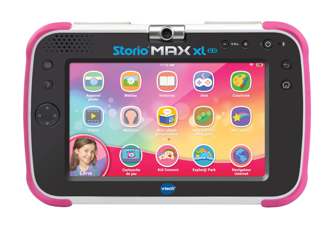 VTech – Tablet Storio Max XL 2. Rosa – 7 Zoll Kinder-Tablet 1% Lernfunktion – französische Version