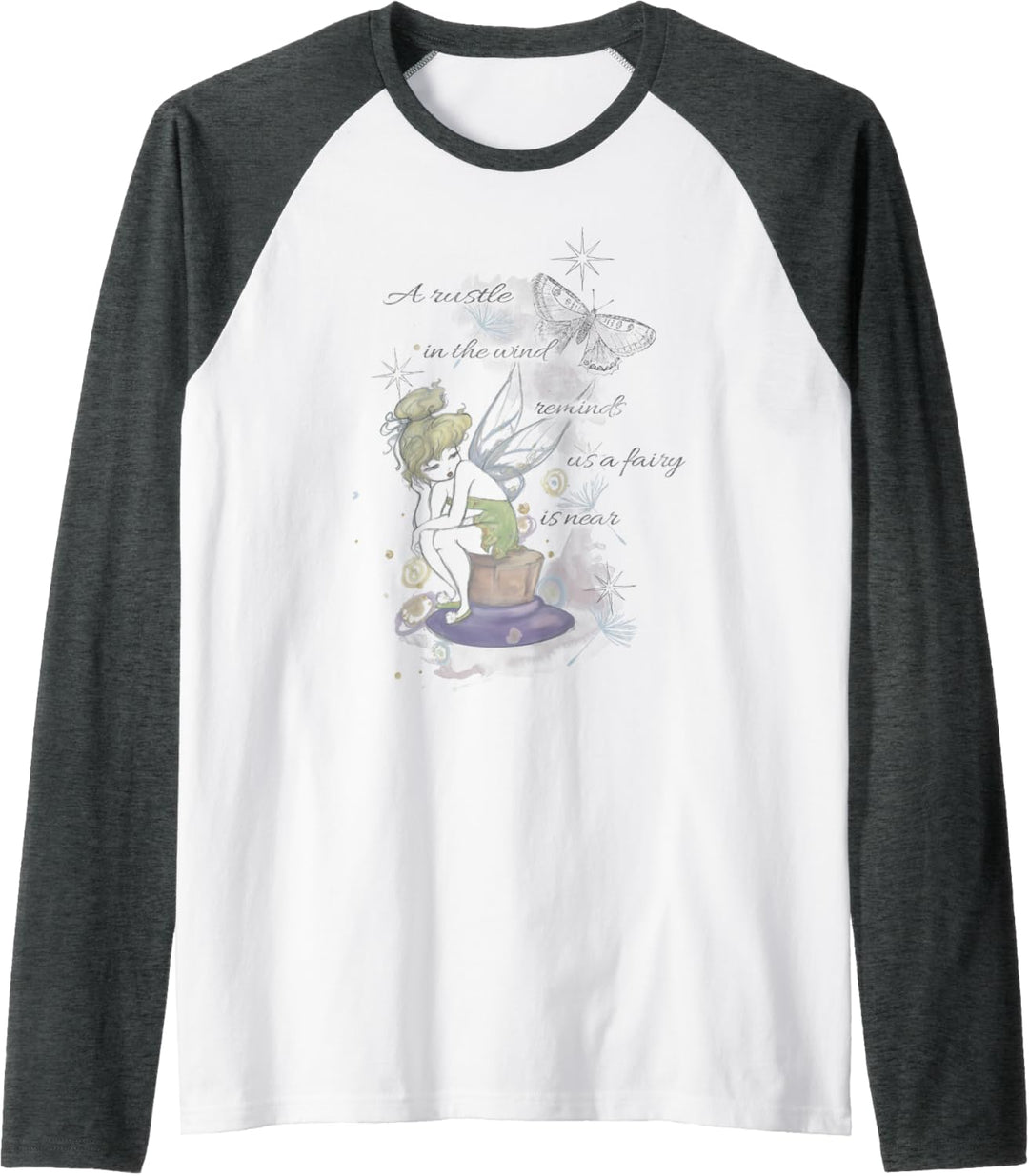 Disney Peter Pan Tinker Bell A Fairy Is Near Raglan