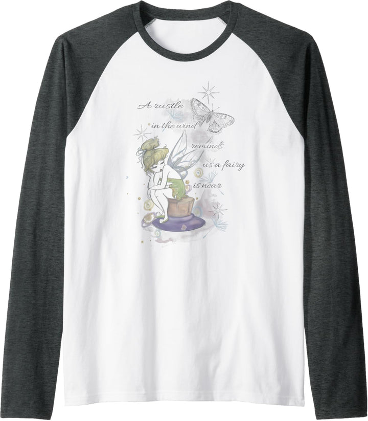 Disney Peter Pan Tinker Bell A Fairy Is Near Raglan