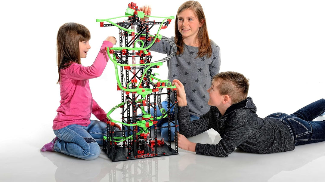 fischertechnik 544619 Kugelbahn Dynamic XXL – Murmelbahn, Bausatz für Kinder ab 9 Jahren, Lernspielz