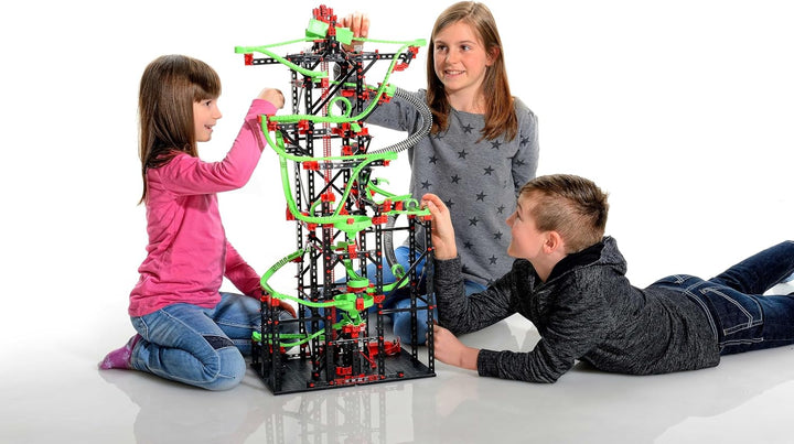 fischertechnik 544619 Kugelbahn Dynamic XXL – Murmelbahn, Bausatz für Kinder ab 9 Jahren, Lernspielz