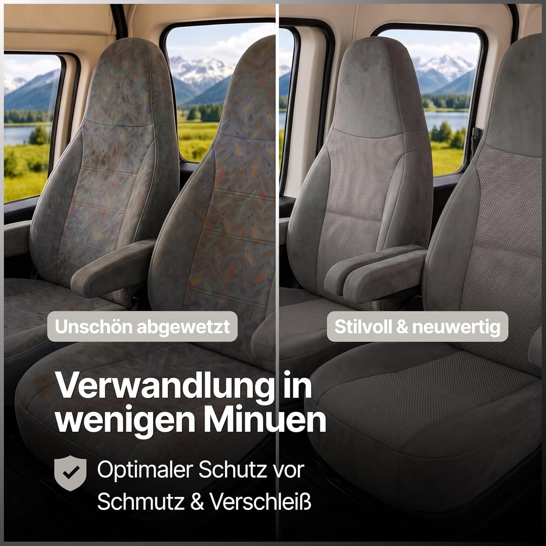 Generisch Sitzbezüge für Wohnmobile, Pilotsitze, Fahrersitz und Beifahrersitz, 2 Sitzer, Hochwertige