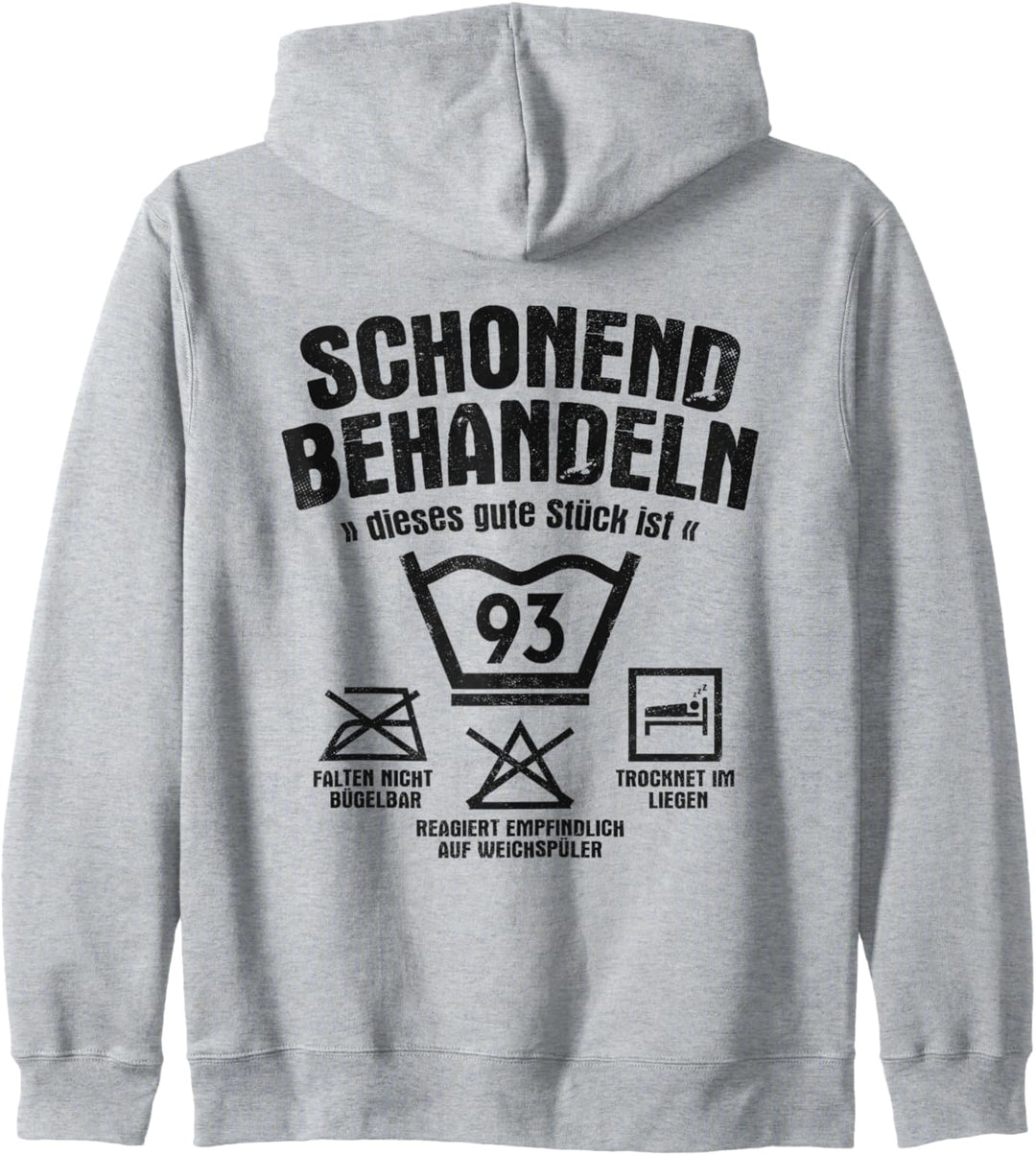 Dieses Gute Stück Ist 93 Schonend Behandeln 93. Geburtstag Kapuzenjacke
