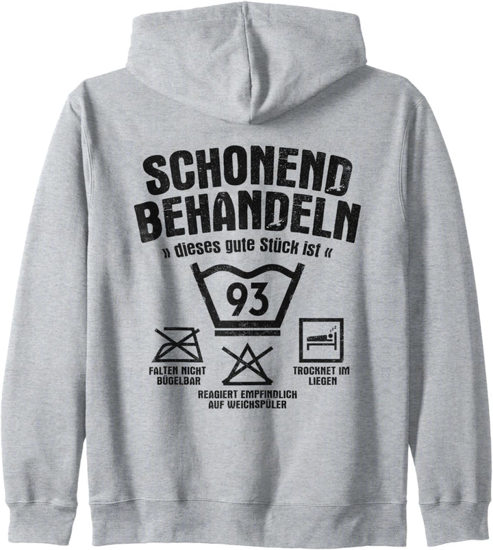 Dieses Gute Stück Ist 93 Schonend Behandeln 93. Geburtstag Kapuzenjacke