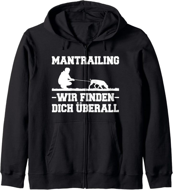 Mantrailing Ausbildung Personenspürhunde Mantrailing Hund Kapuzenjacke