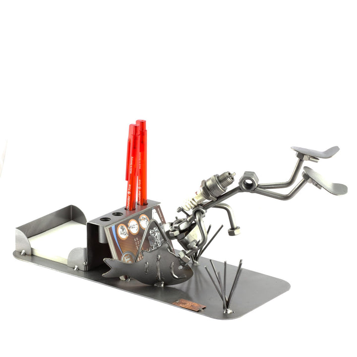 Steelman24 I Schraubenmännchen Taucher Schreibtisch Organizer I Made in Germany I Handarbeit I Gesch