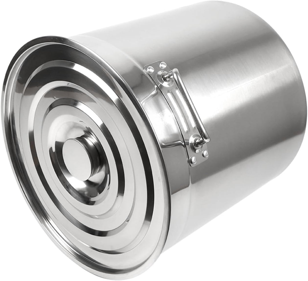 Grosses Catering Kochtopf, 50Liter, Edelstahl Suppentopf mit Deckel, Catering Kochtopf hochtemperatu