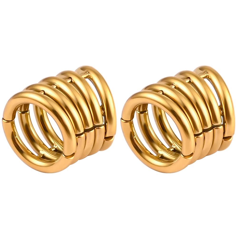Ohr Gewichte Flesh Tunnel Plug Hangers Ringe Hoop Edelstahl für Gestreckte Expander Ohrpiercing 6mm