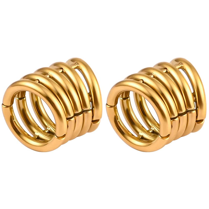 Ohr Gewichte Flesh Tunnel Plug Hangers Ringe Hoop Edelstahl für Gestreckte Expander Ohrpiercing 6mm