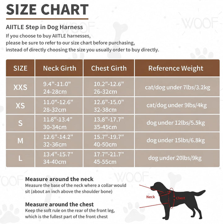 AIITLE Easy Walk Hundeweste, Geschirr und Leine, Set, Haustierbedarf, kein Ziehen, atmungsaktives Ne