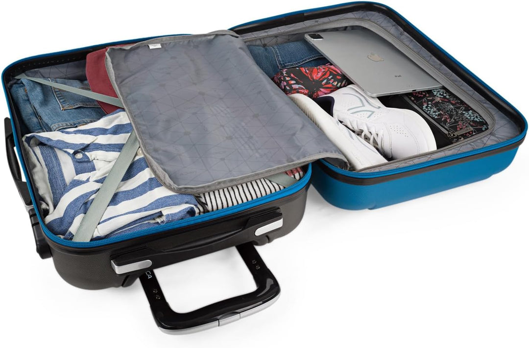 ITACA - Trolley Handgepäck Cabin Trolley Koffer Reisekoffer Hartschalenkoffer mit Zahlenschloss - Ka