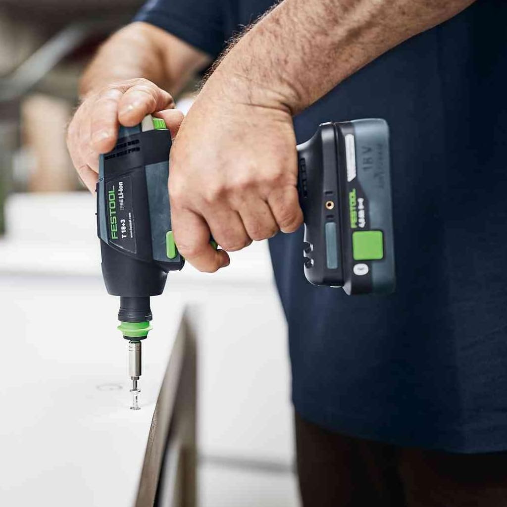 Festool Montageset Akku T 18+3/PSC 420 HPC I-Set (mit Akkupacks, Schnellladegerät, Werkzeugfutter, M