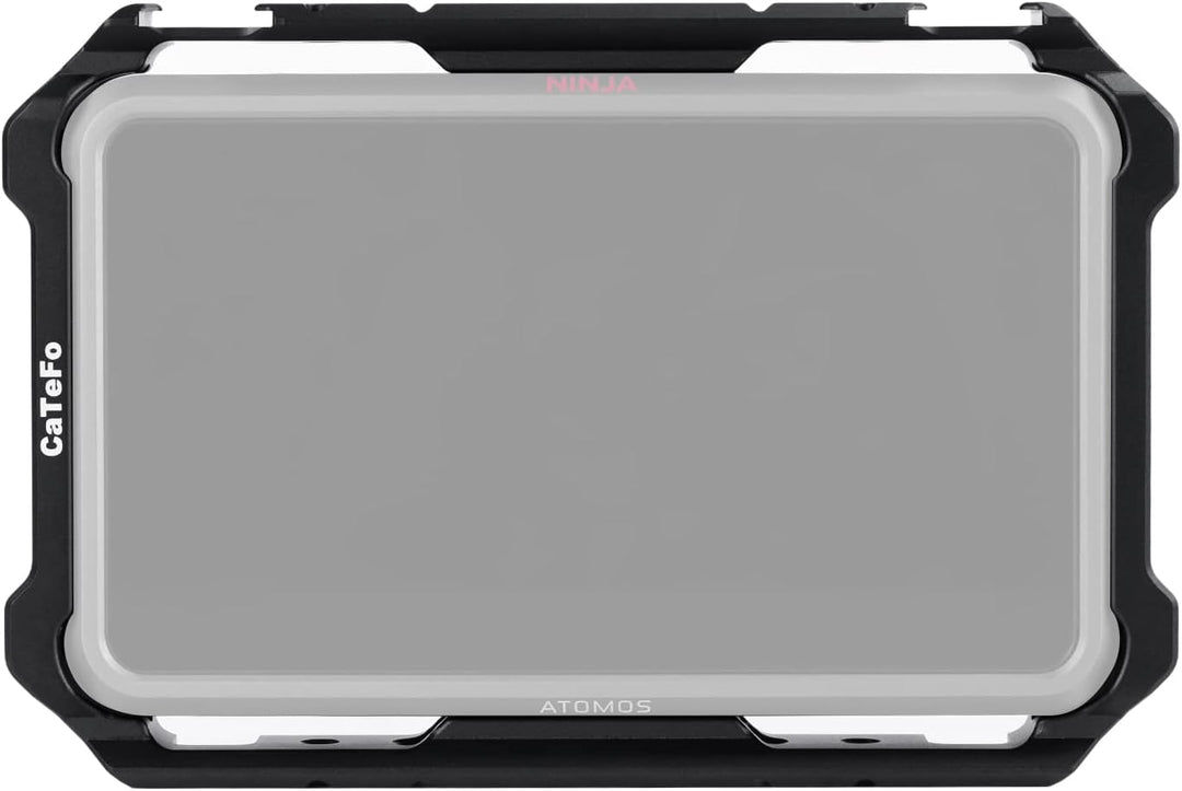 CaTeFo Ninja V Käfig für Atomos Ninja V/Ninja V Plus/Shinobi/ZATO Connect Monitore, Käfig mit integr