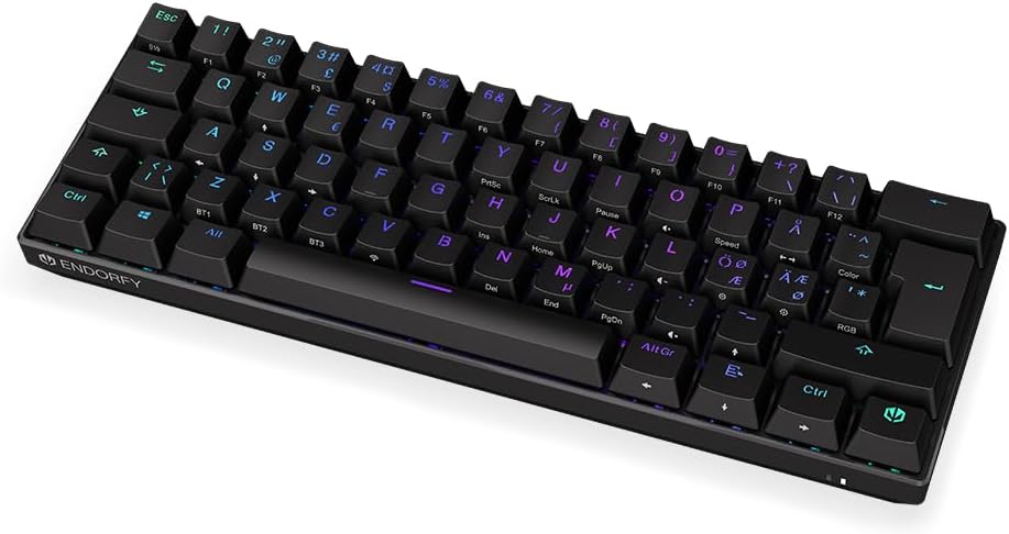 ENDORFY Thock Compact Wireless NO Red, Kailh Box Red linear switches, Wireless Keyboard 2.4 GHz and
