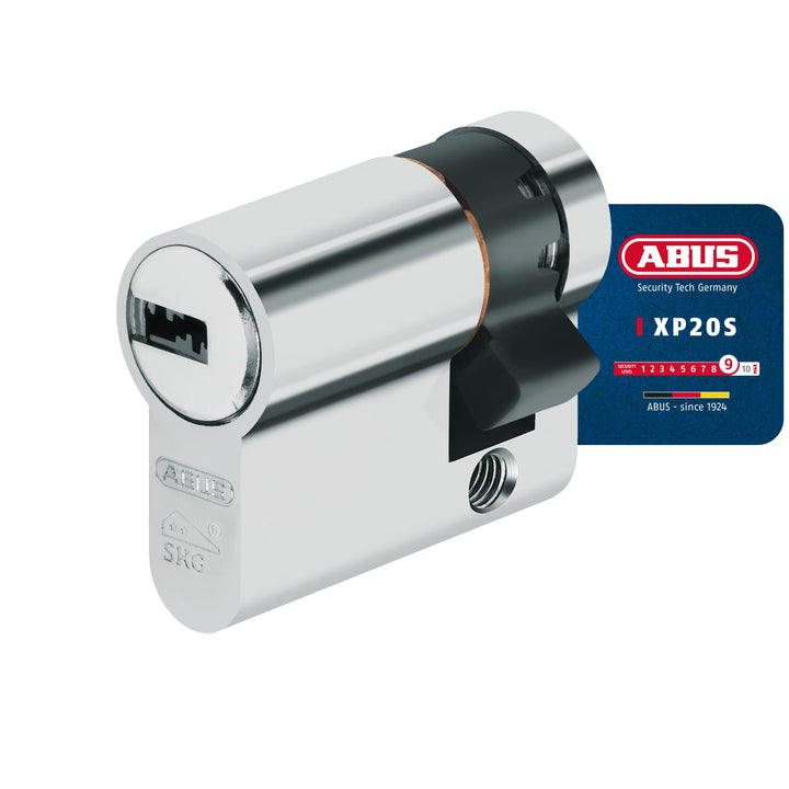 ABUS Profilzylinder XP20SN 10/40 inklusive Sicherungskarte & 3 Schlüsseln, 73711 10/40 mm, 10/40 mm