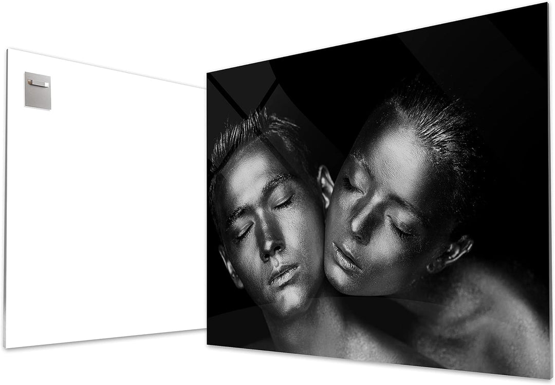 wandmotiv24 Deko Wandbild aus Acrylglas, Grösse 100x75cm, Querformat, sinnliches Paar Foto, Models,