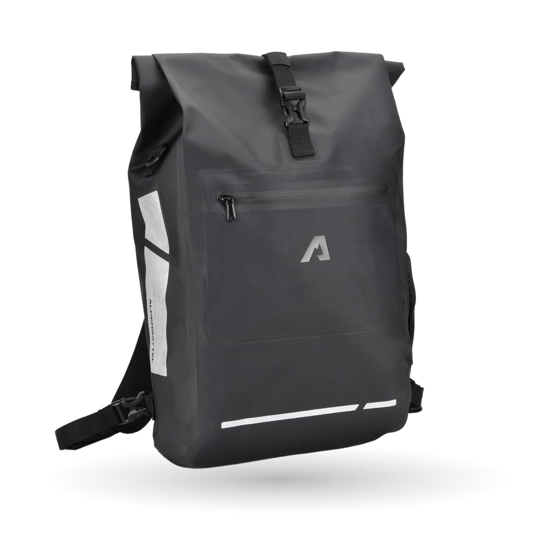 Alpensattel 3-in-1 Fahrradtasche 25 L – Gepäckträgertasche, Rucksack & Umhängetasche – wasserdicht,