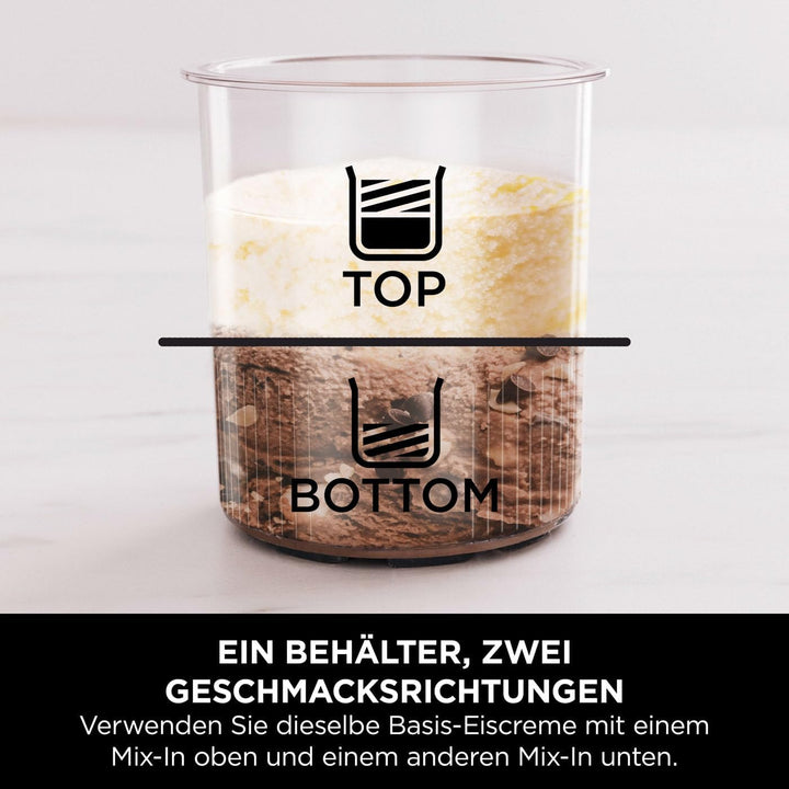Ninja CREAMi Deluxe Eis-und Eisgetränkmaschine mit 2 Bechern, 10 Funktionen, macht Eiscreme, Gelato,
