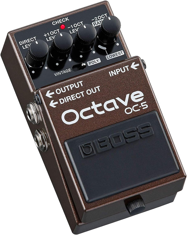 Boss OC-5 Oktave Pedal Effektgerät Octaver + keepdrum 9V Netzteil