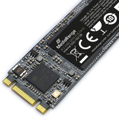 MediaRange Interne SSD Festplatte 512GB - Solid State mit M.2 Schnittstelle SATA Rev. 3.1 und 3D-NAN