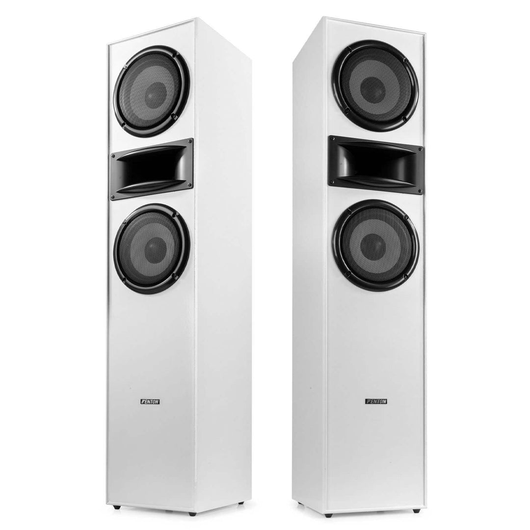 Fenton SHF700W - HiFi Lautsprecher Stereo Set für Ihre Heimkino HiFi Anlage, 400 Watt Standlautsprec