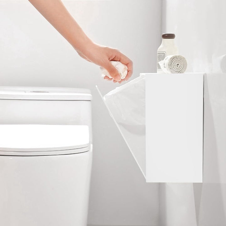Quadratische, Wandhängende Aufbewahrungsbox für das Badezimmer, Halb Umklappbar, für Papierhandtüche