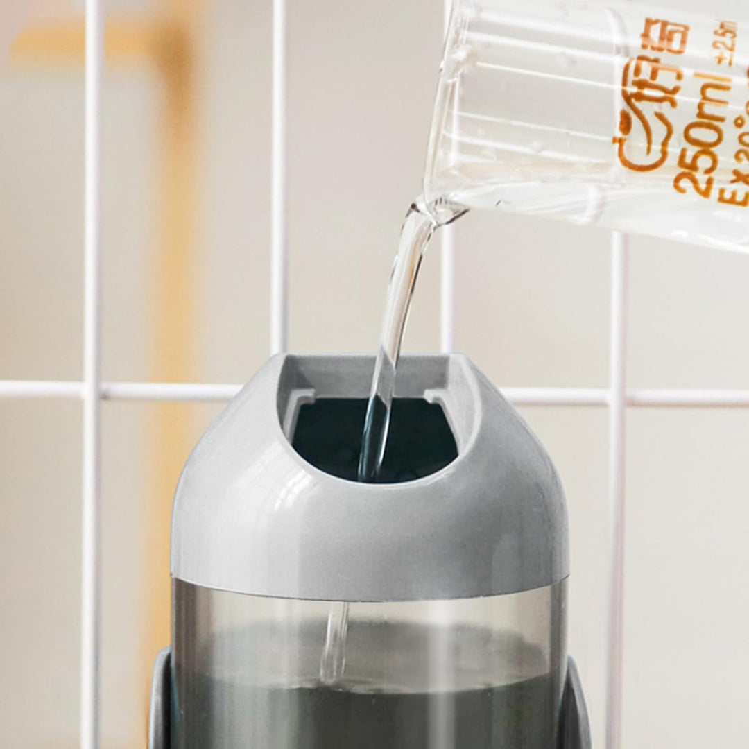 Hunde Trinkflasche [Grau, 700ml] Haustier Wasserspender Auslaufsichere Hund Katzen Kaninchen Käfig W