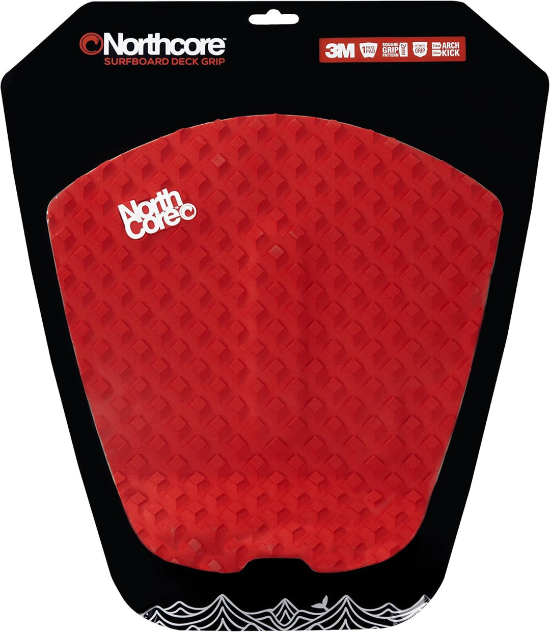 Northcore Surf- und Wassersportzubehör - Ultimate Grip Deck Segelkissen Orange Weiss - Hochdichter E