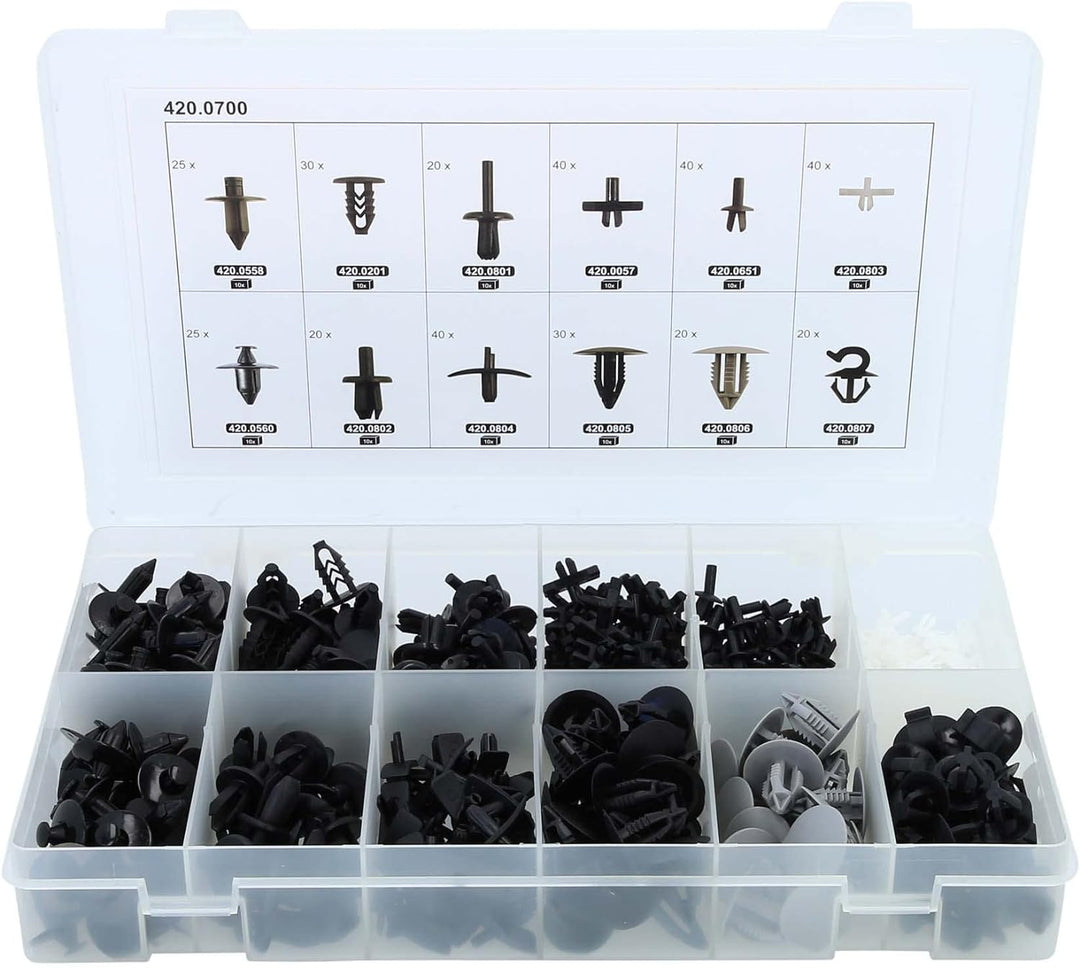 KS Tools 420.0700 Befestigungs-Clip-Satz für Volvo, 350-tlg.