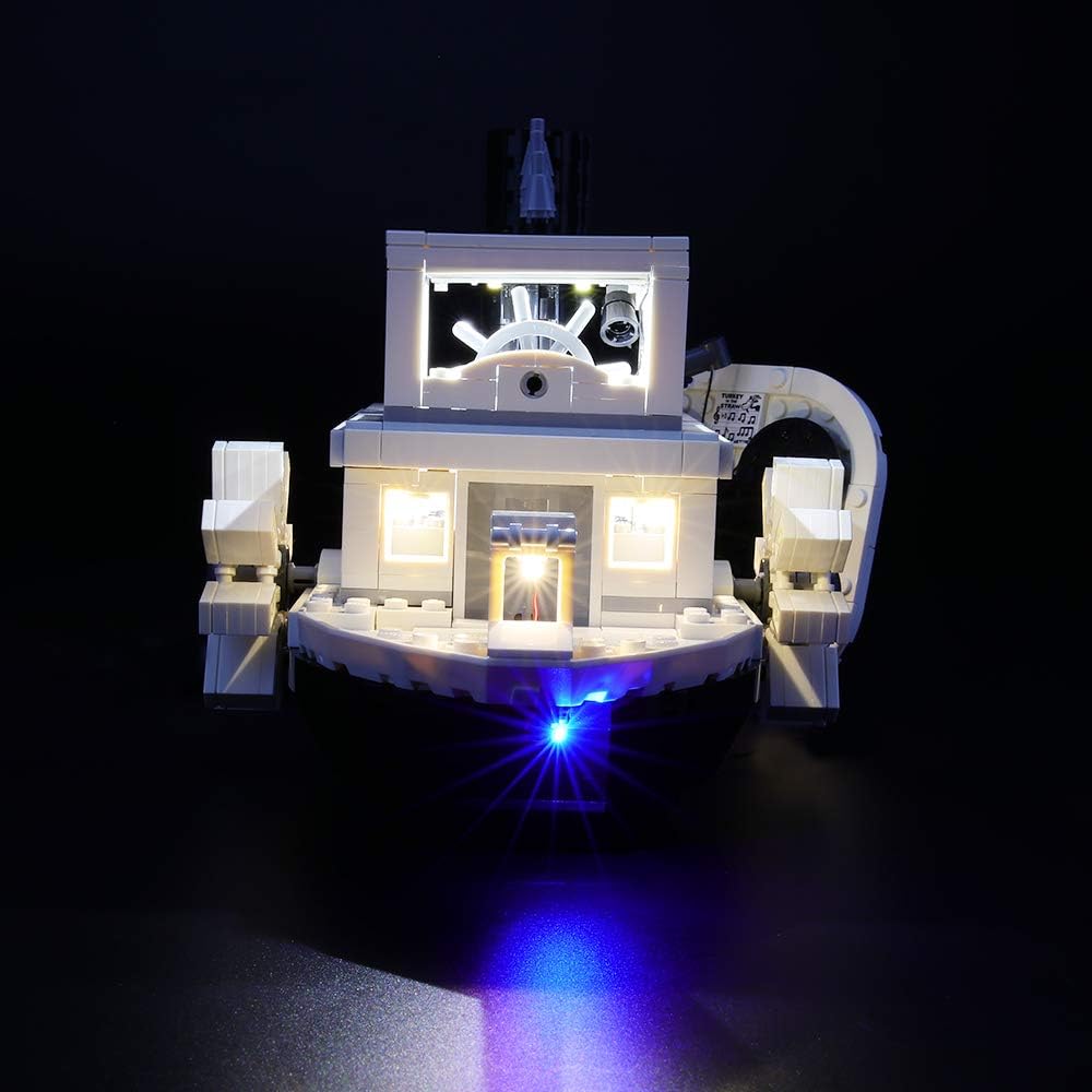 BRIKSMAX Led Beleuchtungsset für Disney Mickey's Steamboat Willie, Kompatibel Mit Lego 21317 Baustei