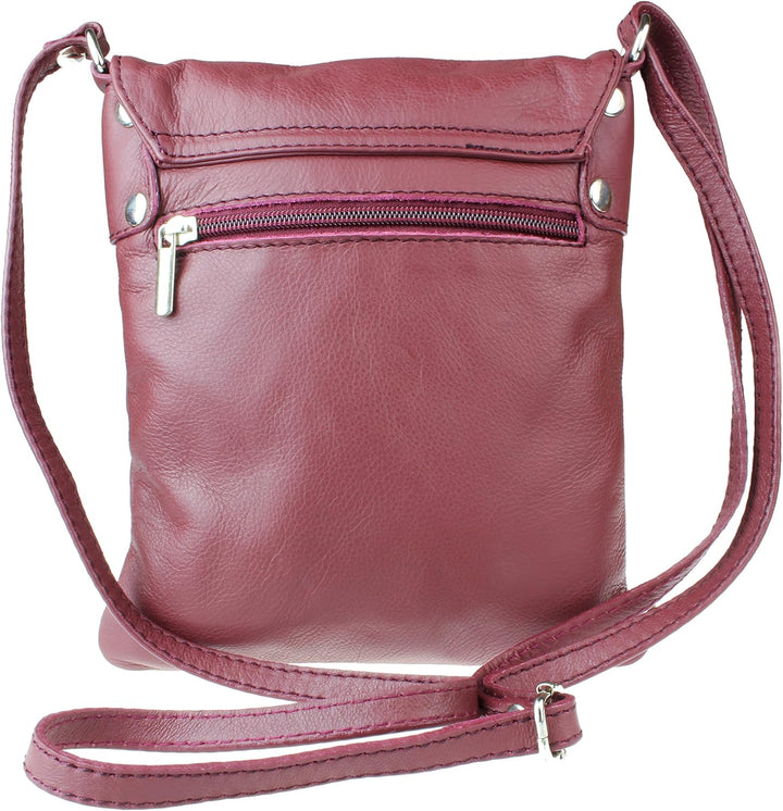 Girly Handbags Damen Italienische Leder Schultertasche Kleine UmhŠngetasche Messenger Weiches Leder