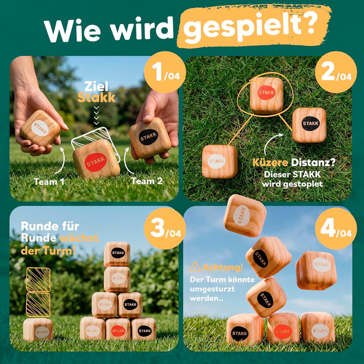 Das Neue Outdoor-Wurfspiel für Kinder & Erwachsene | Boccia-Boule mit modernem Twist | spannendes Ga